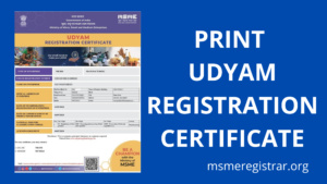 MSME /SSI / Udyam Regiatration